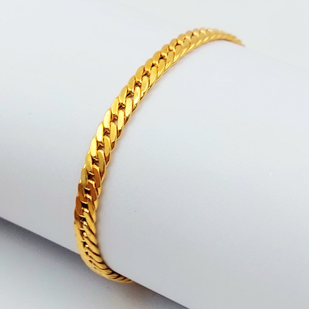 Deluxe Cuban Links Bracelet Made of 21K Gold by Saeed Jewelry 