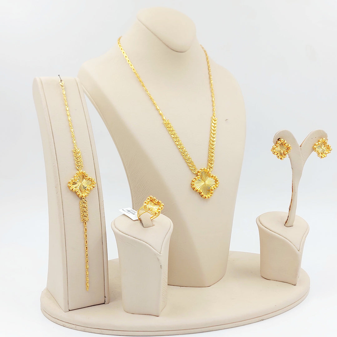 Balls Rose Set Made of 21K Gold by Saeed Jewelry 