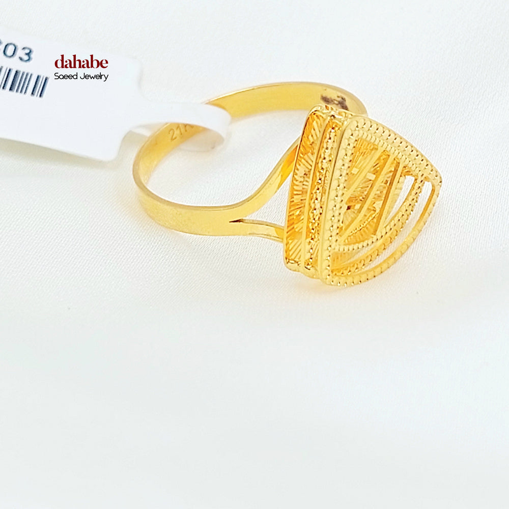 21K خاتم اكسترا-مجوهرات الشيخ سعيد-Saeed Jewelry 