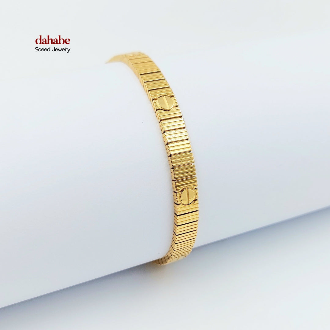 21K اسوارة فيجارو اكسترا-مجوهرات الشيخ سعيد-Saeed Jewelry 