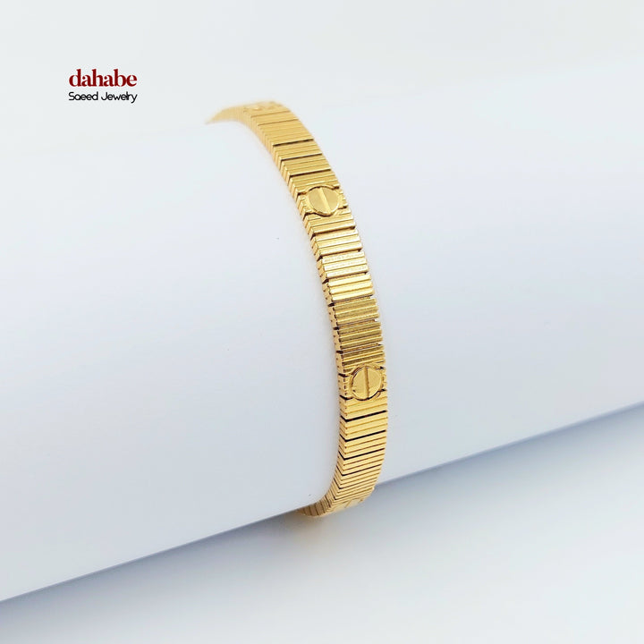 21K اسوارة فيجارو اكسترا-مجوهرات الشيخ سعيد-Saeed Jewelry 