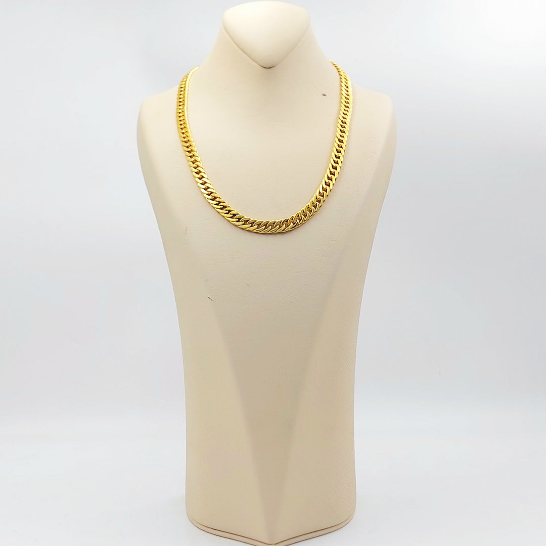 21K Gold Cuban Link Necklace