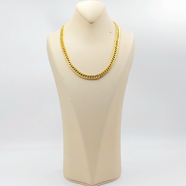 21K Gold Cuban Link Necklace