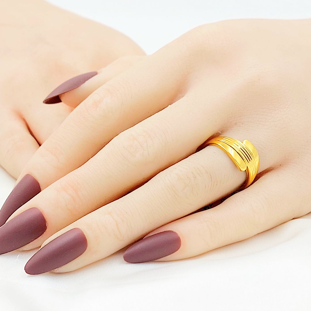 Deluxe Ring Made of 21K Gold by Saeed Jewelry 