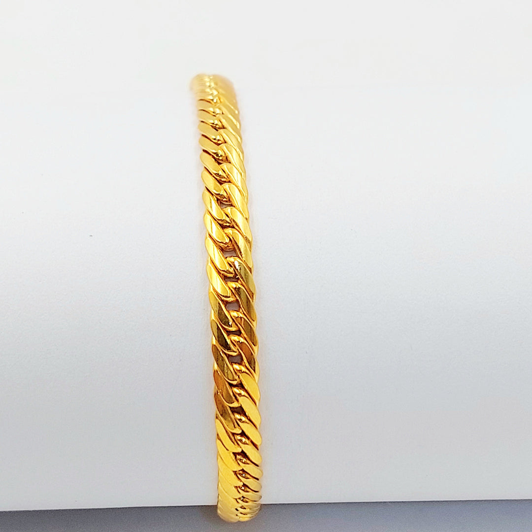 Deluxe Cuban Links Bracelet Made of 21K Gold by Saeed Jewelry 