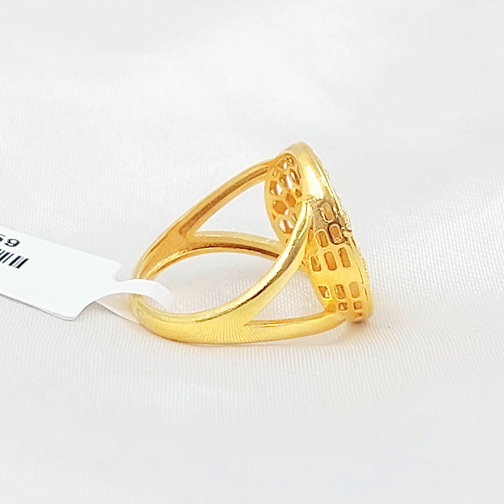 Deluxe Ring Made of 21K Gold by Saeed Jewelry 