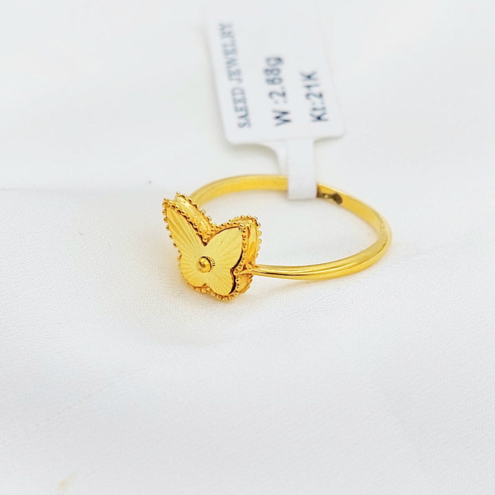 Deluxe Butterfly Ring Made of 21K Gold by Saeed Jewelry 