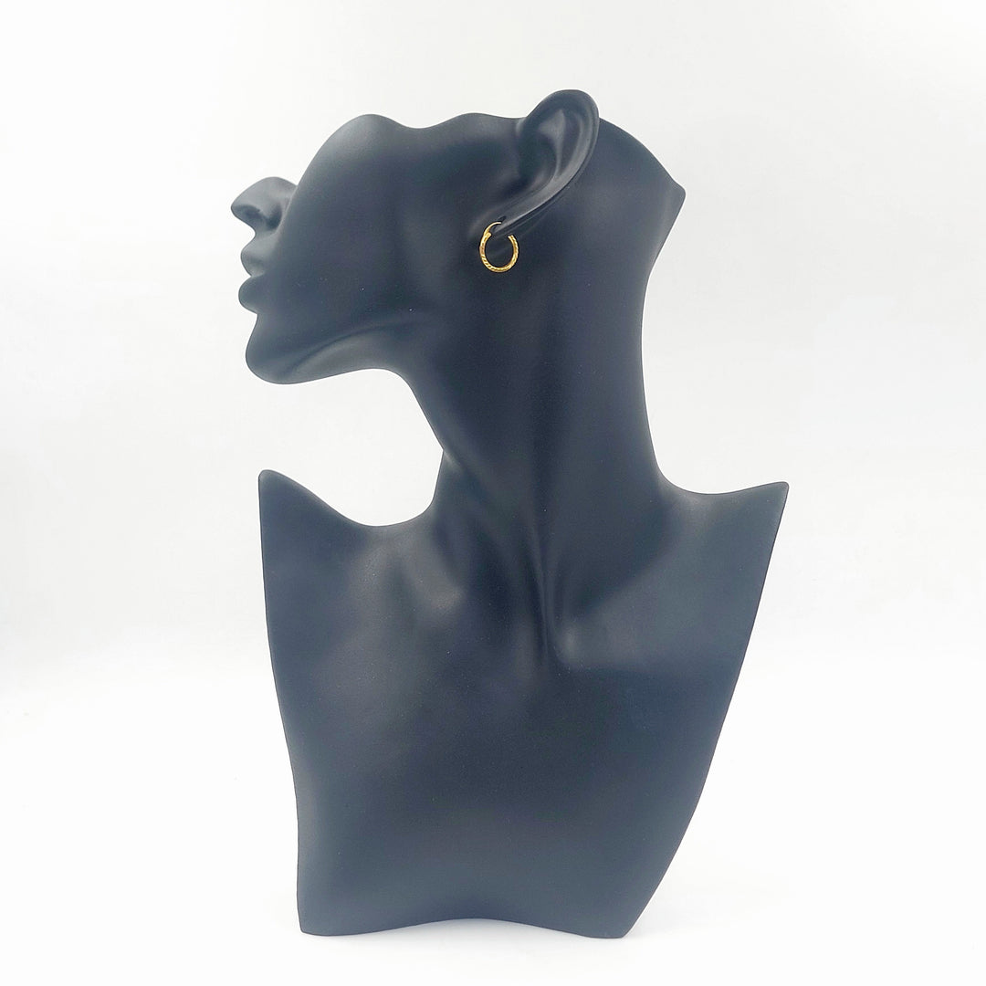 21K حلق ذبلة-مجوهرات الشيخ سعيد-Saeed Jewelry 