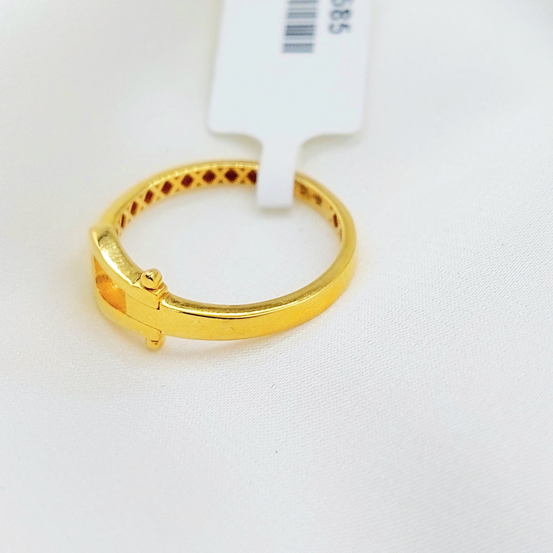 21K Gold Buckle Ring