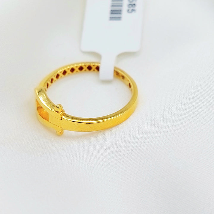 21K Gold Buckle Ring