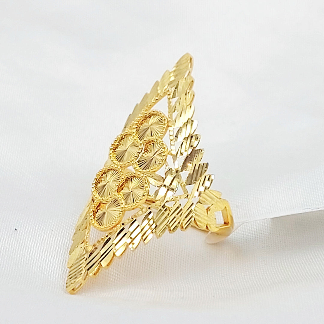 Deluxe Ring Made of 21K Gold by Saeed Jewelry 