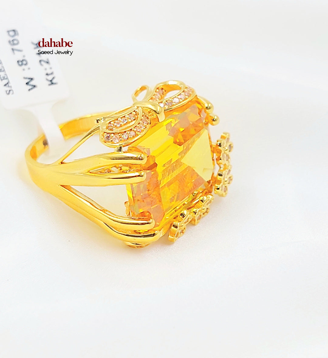 Zircon Studded Deluxe Ring