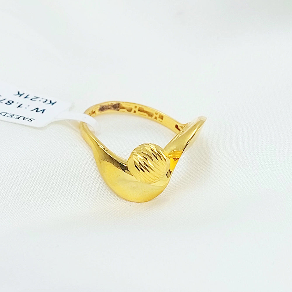 21K خاتم طابات اكسترا-مجوهرات الشيخ سعيد-Saeed Jewelry 