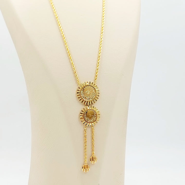 Rashadi Balls Necklace Made of 21K Gold by Saeed Jewelry 