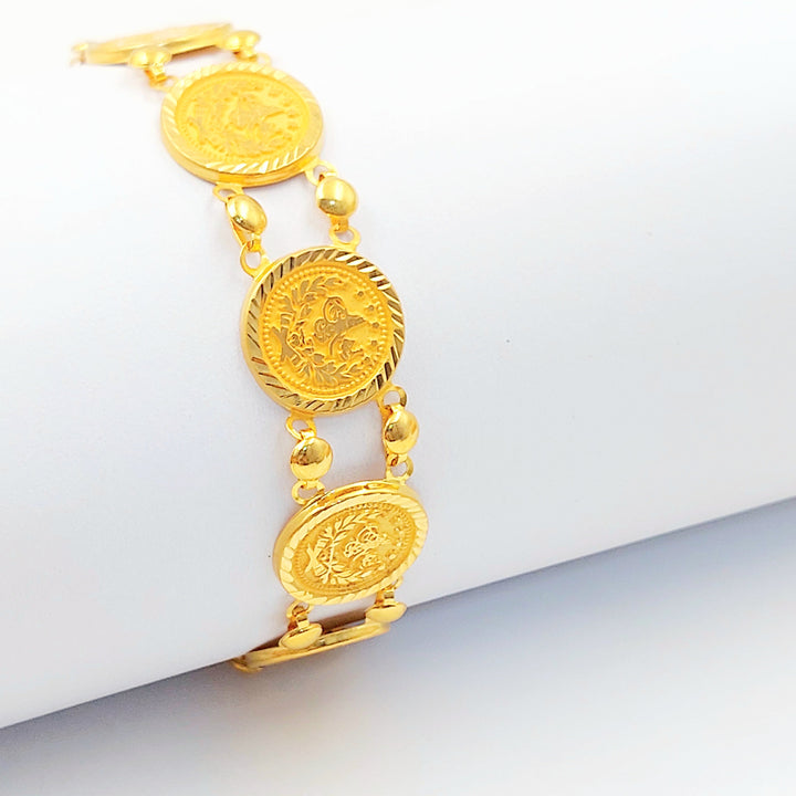 Print Rashadi Bracelet Made of 21K Gold by Saeed Jewelry 