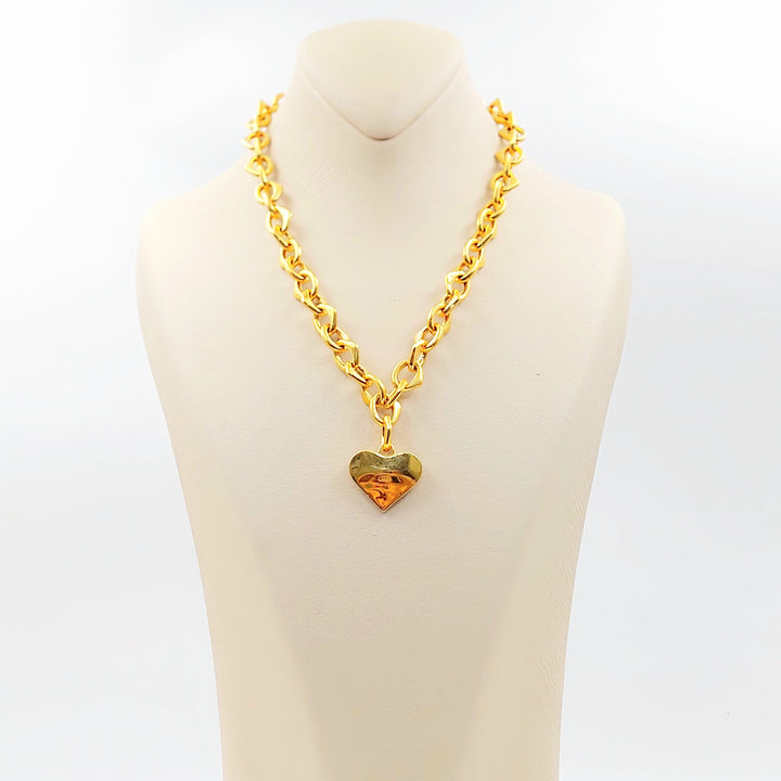 Heart Cuban Links Necklace