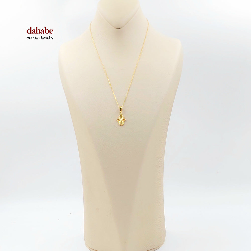 21K عقد كف اكسترا-مجوهرات الشيخ سعيد-Saeed Jewelry 
