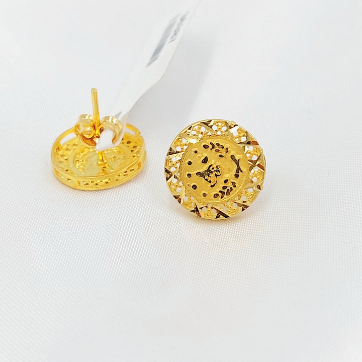 21K حلق رشادي-مجوهرات الشيخ سعيد-Saeed Jewelry 