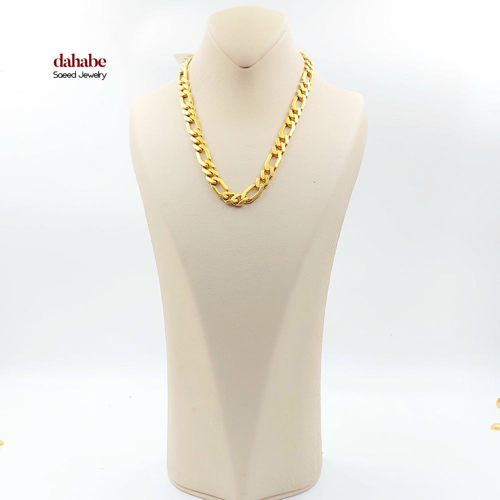 21K عقد جنزير مينا-مجوهرات الشيخ سعيد-Saeed Jewelry 