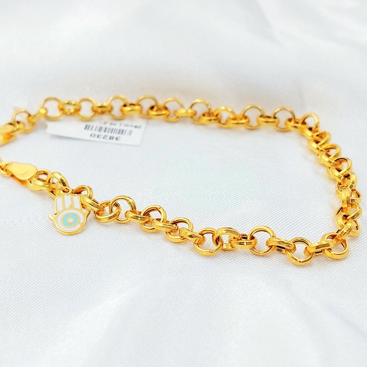 Zircon Studded Heart Anklet