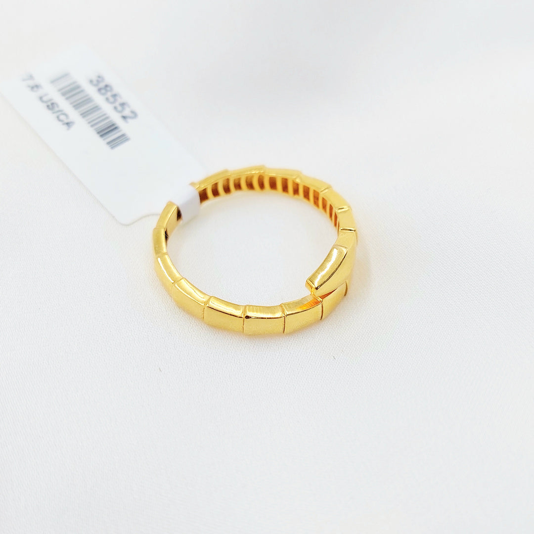 21K Gold Textured Wrap Ring
