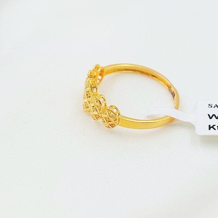 Light Deluxe Ring Made of 21K Gold by Saeed Jewelry 