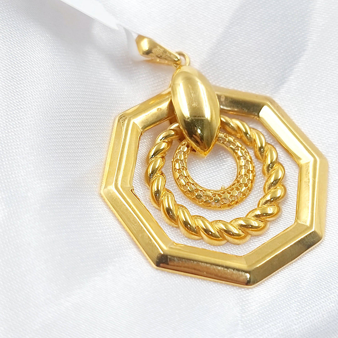 21K تعليقة سداسي اكسترا-مجوهرات الشيخ سعيد-Saeed Jewelry 