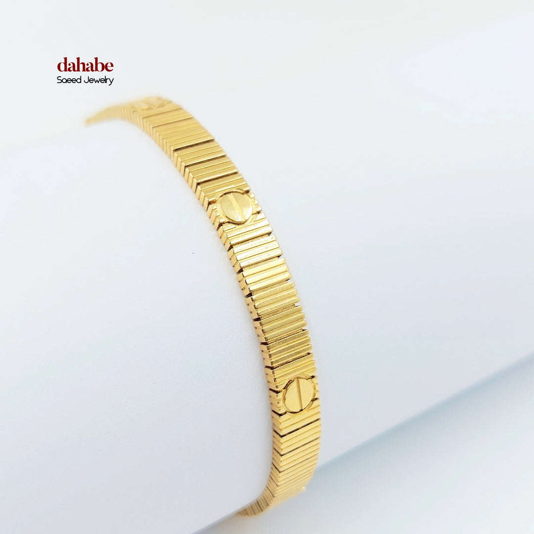 21K اسوارة فيجارو اكسترا-مجوهرات الشيخ سعيد-Saeed Jewelry 