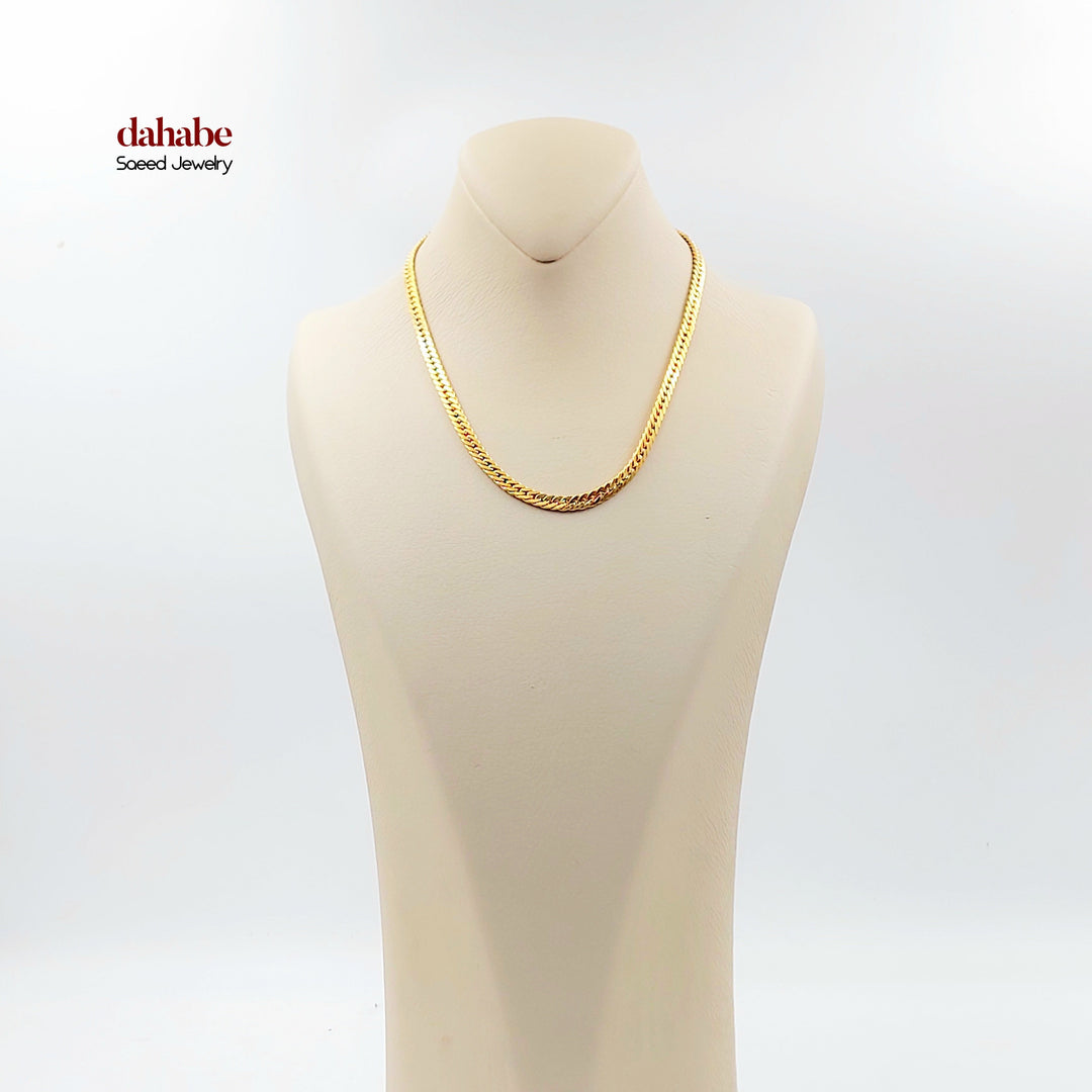 21K عقد جنزير-مجوهرات الشيخ سعيد-Saeed Jewelry 