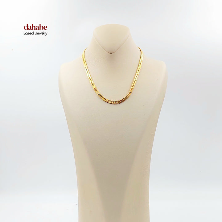 21K عقد جنزير-مجوهرات الشيخ سعيد-Saeed Jewelry 