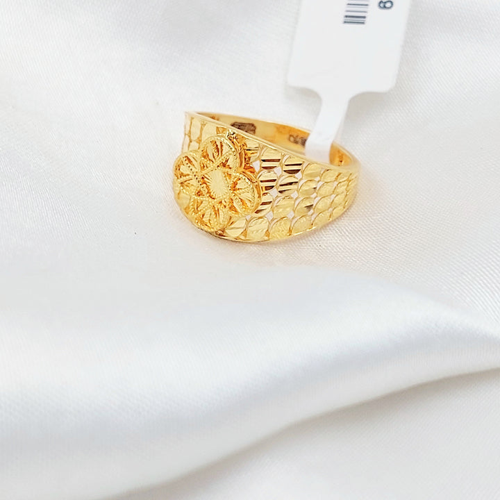 Engraved Rose Ring