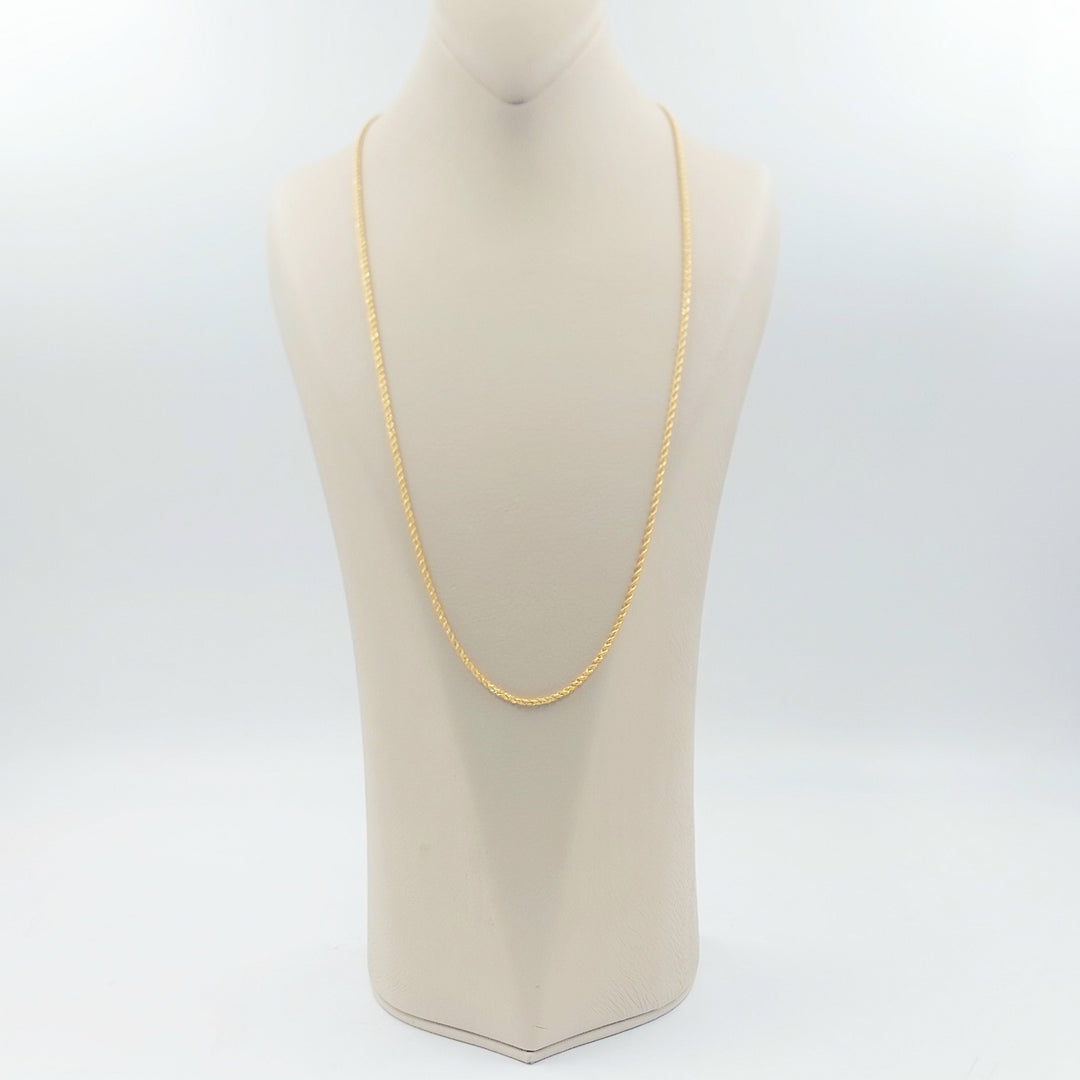21K Gold 2mm Rope Chain