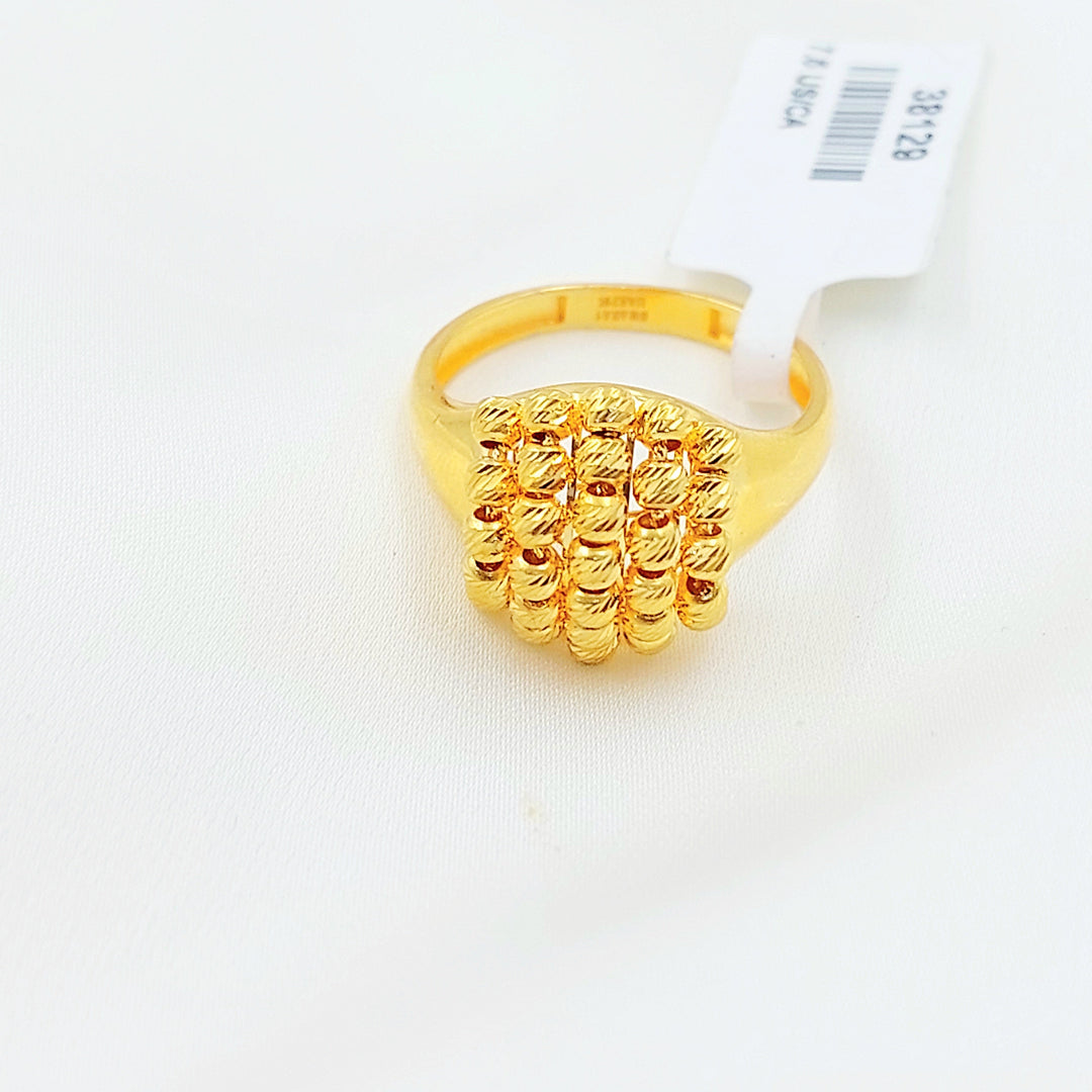 Deluxe Balls Ring Made of 21K Gold by Saeed Jewelry 