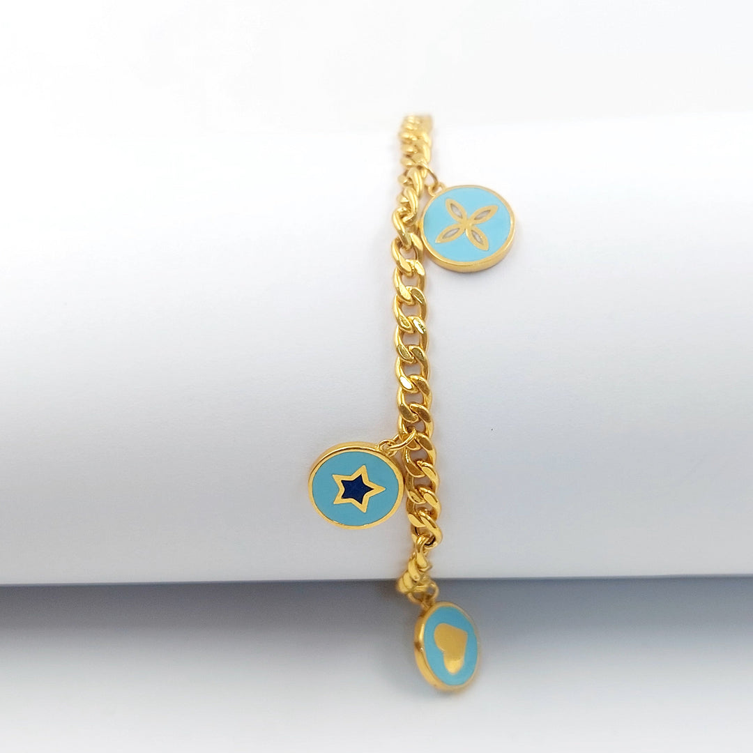 21K اسوارة دنانديش مينا-مجوهرات الشيخ سعيد-Saeed Jewelry 