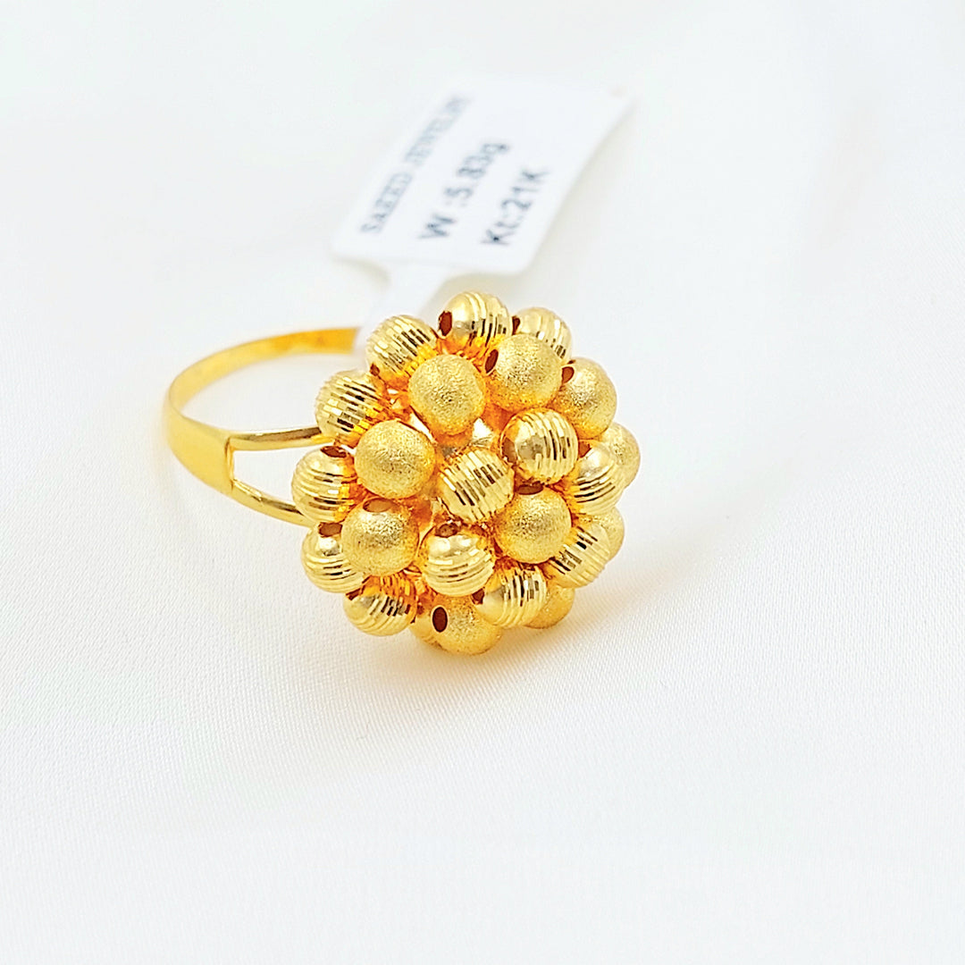Deluxe Balls Ring Made of 21K Gold by Saeed Jewelry 
