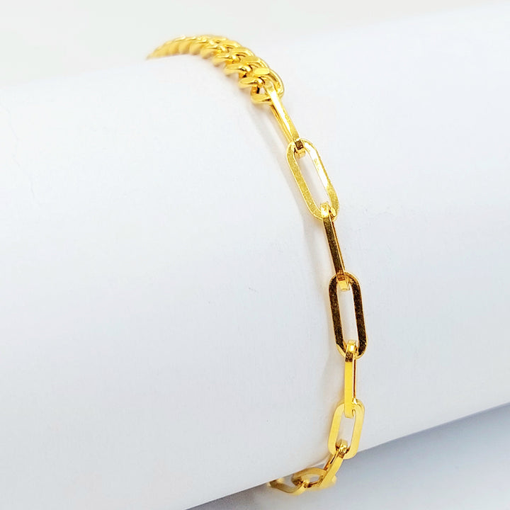 Deluxe Deluxe Bracelet Made of 21K Gold by Saeed Jewelry 