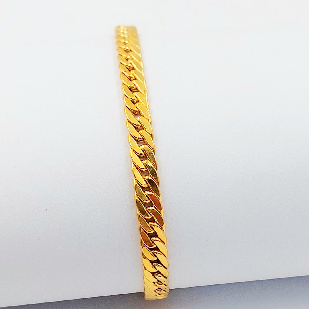 Deluxe Cuban Links Bracelet Made of 21K Gold by Saeed Jewelry 