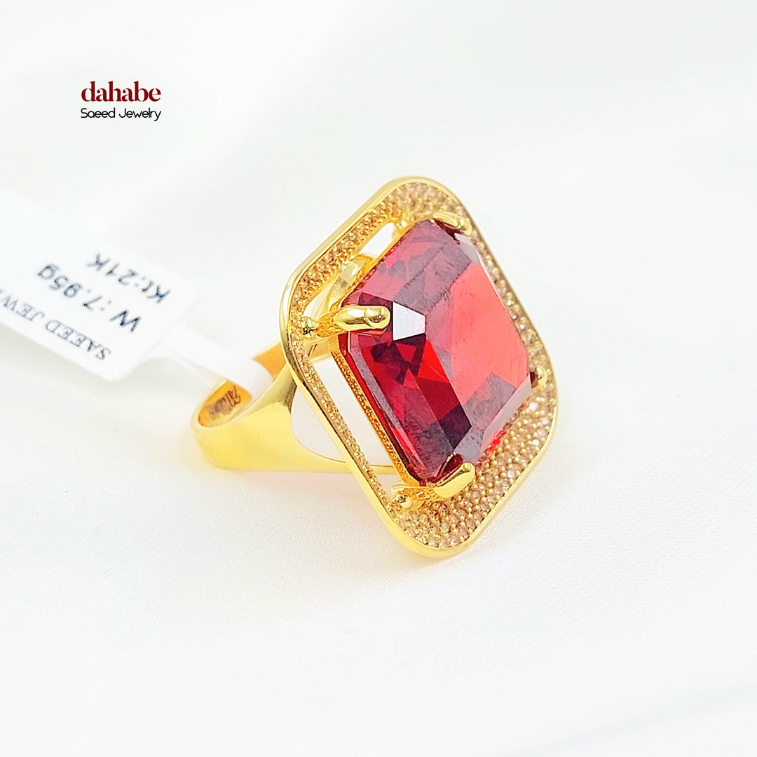 Zircon Studded Deluxe Ring