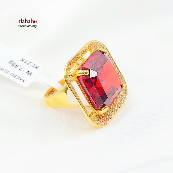 Zircon Studded Deluxe Ring