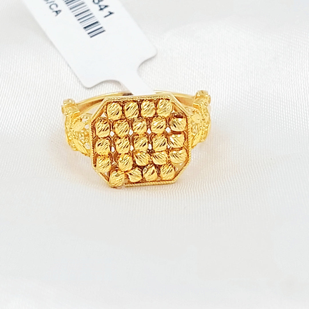 Deluxe Balls Ring Made of 21K Gold by Saeed Jewelry 