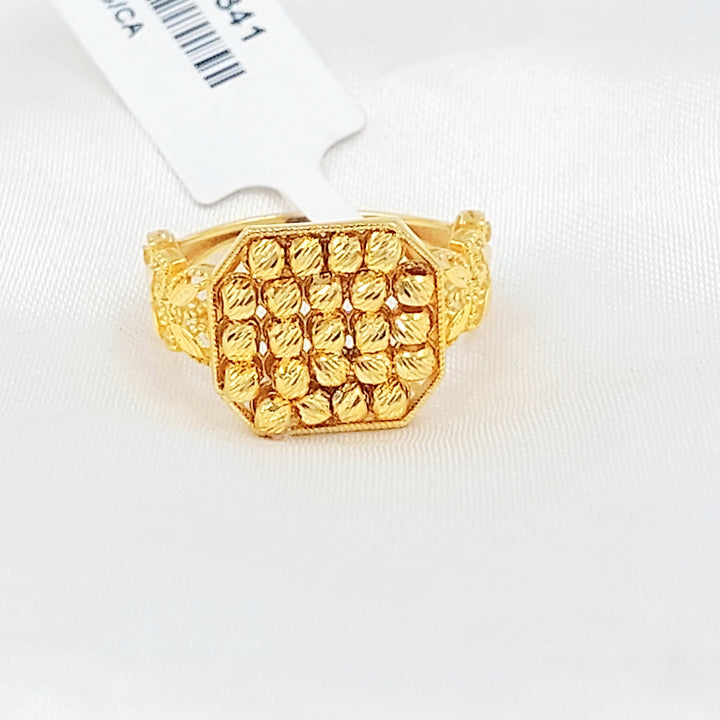 Deluxe Balls Ring Made of 21K Gold by Saeed Jewelry 