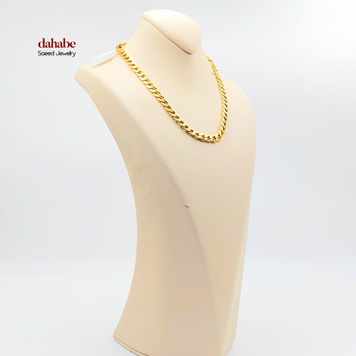21K Gold Cuban Link Necklace