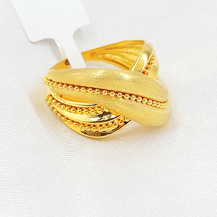 Deluxe Ring Made of 21K Gold by Saeed Jewelry 