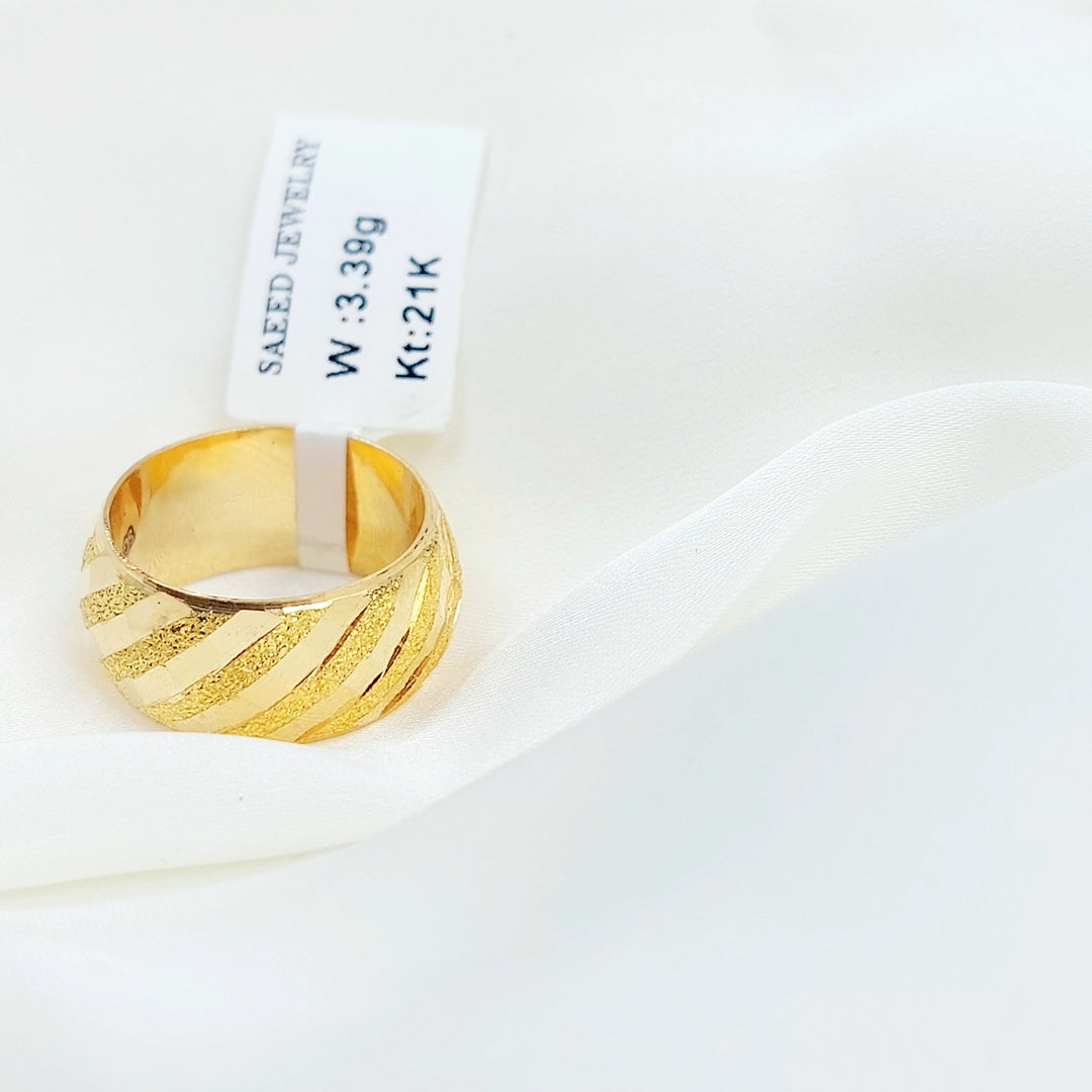Wide Sanded Wedding Ring