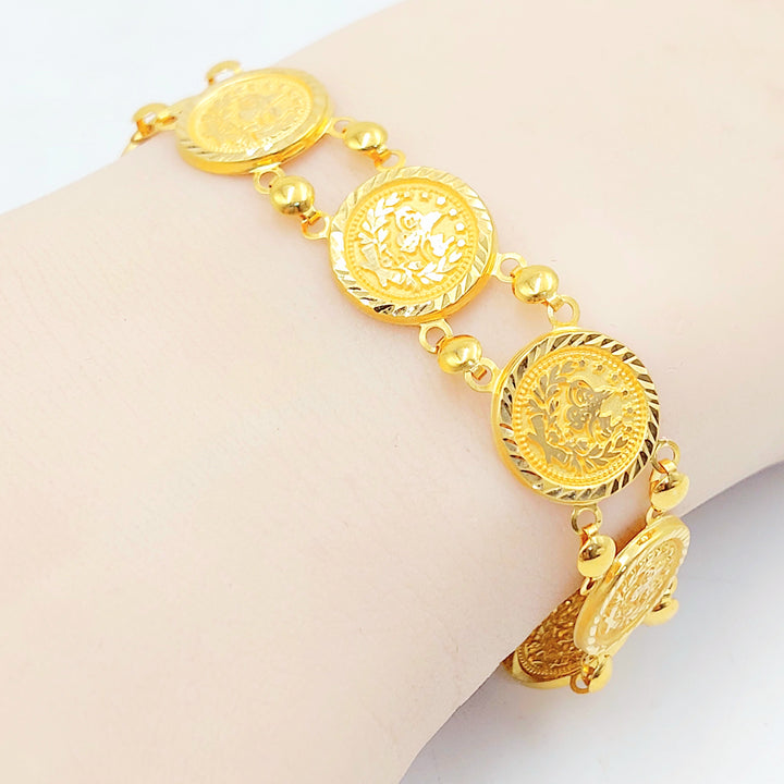 21K Gold Ottoman Coin-Inspired Bracelet