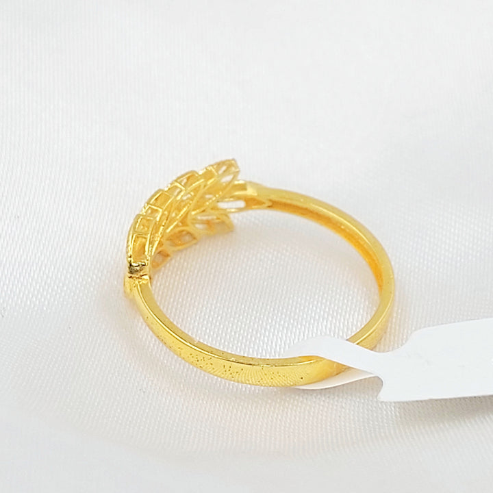 Leaf Ring Made of 21K Gold by Saeed Jewelry 