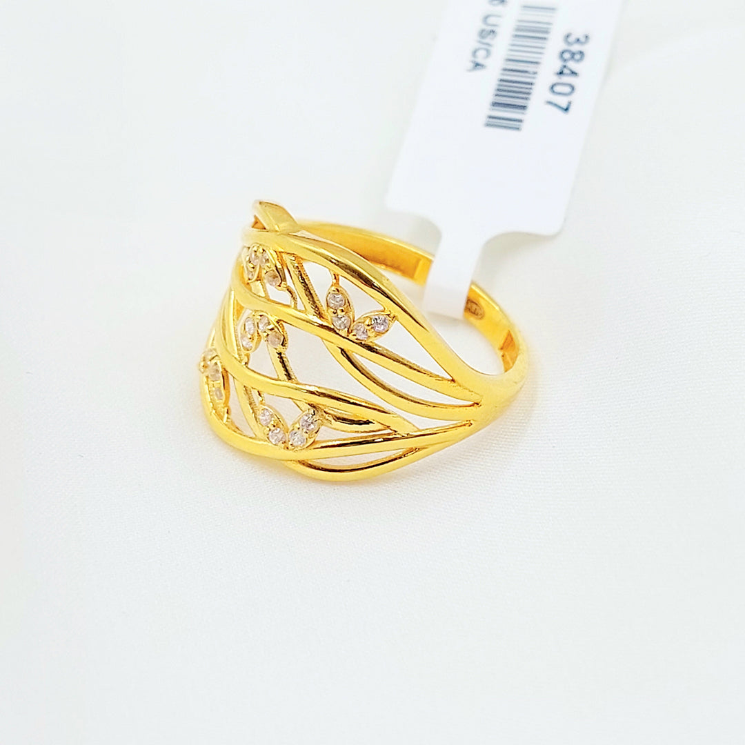 Zircon Studded Deluxe Ring