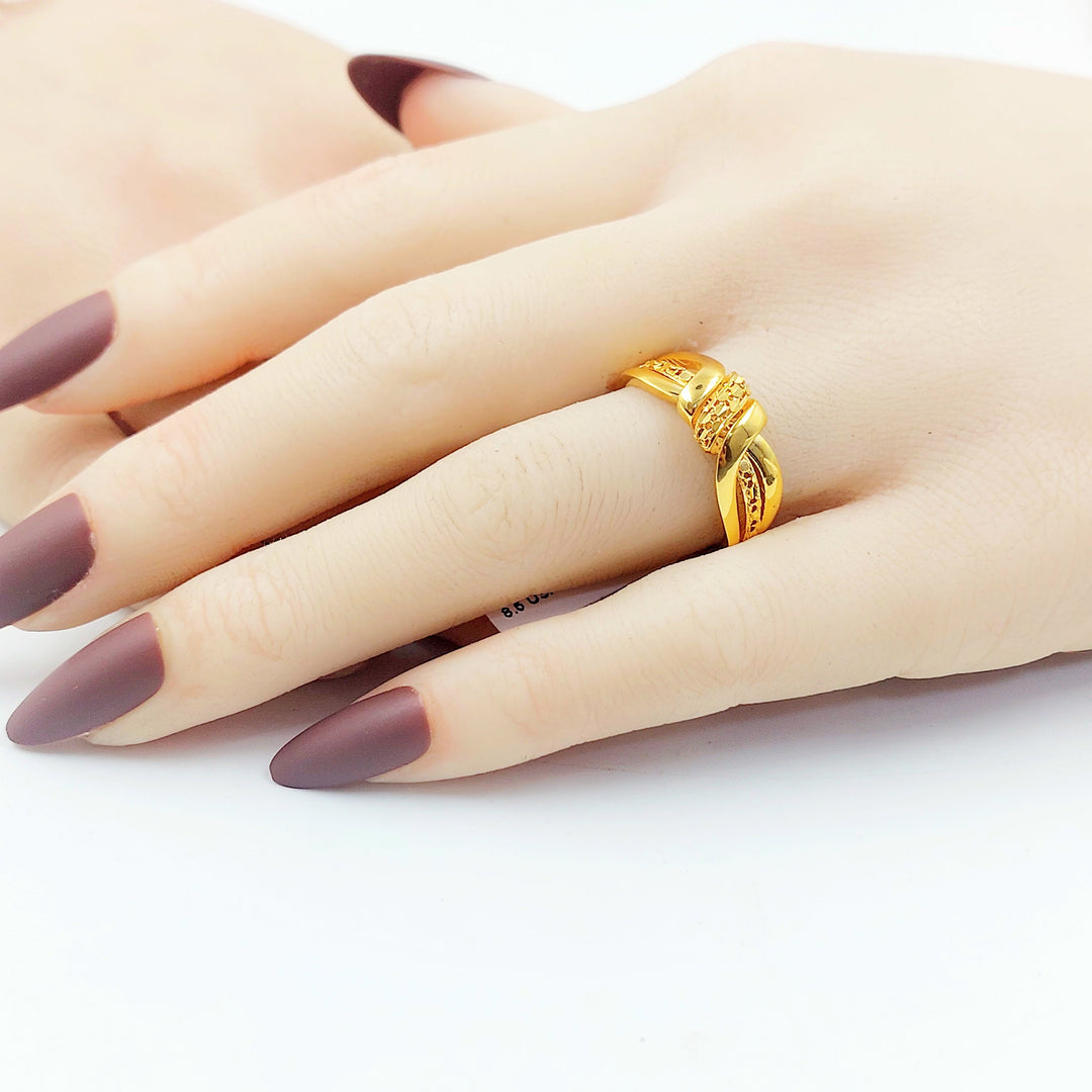 Deluxe Ring Made of 21K Gold by Saeed Jewelry 