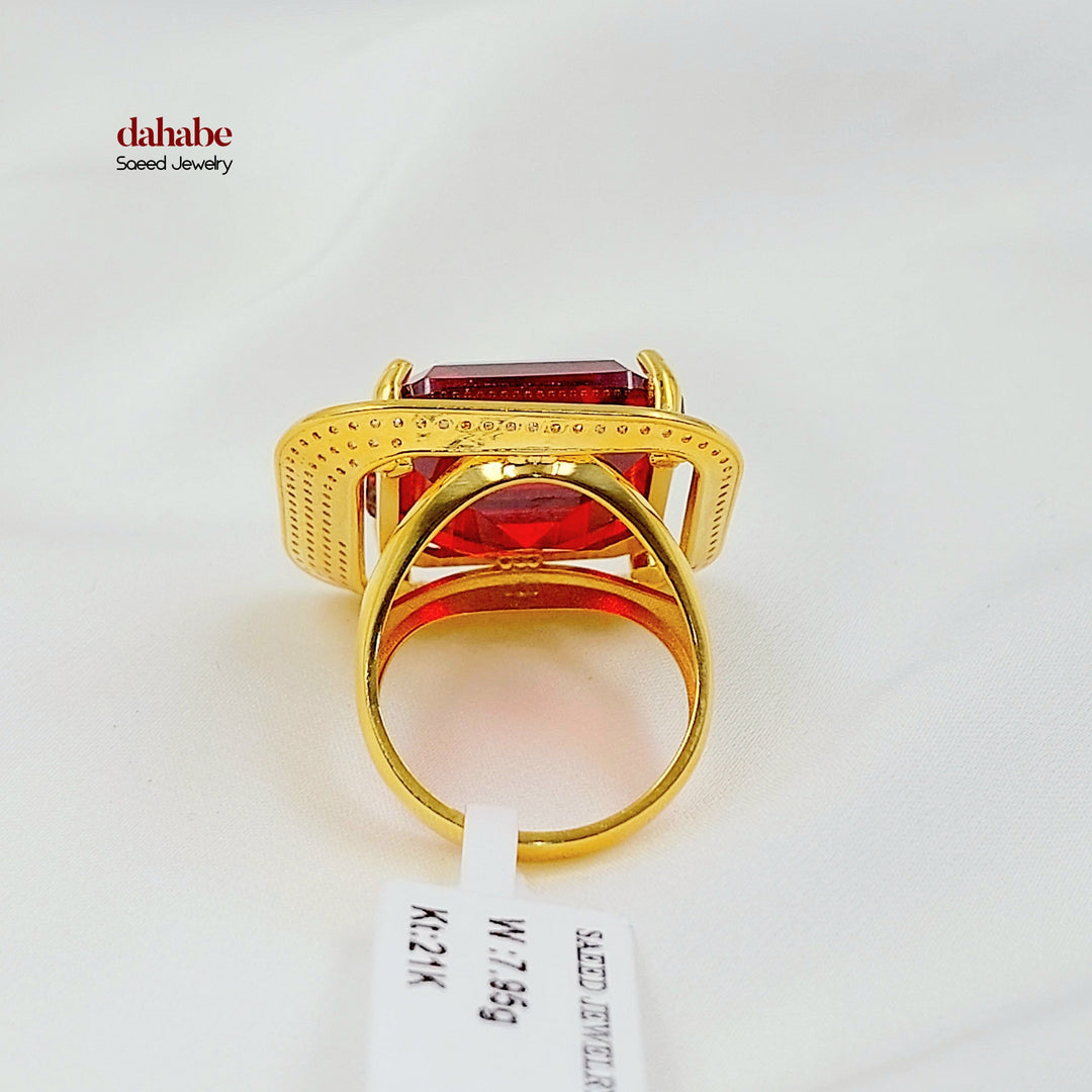 Zircon Studded Deluxe Ring