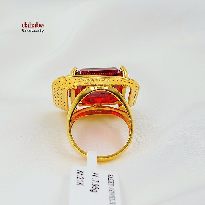 Zircon Studded Deluxe Ring